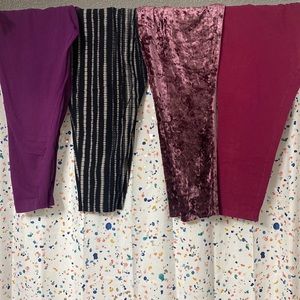 Torrid size 4 & 5 lot of leggings